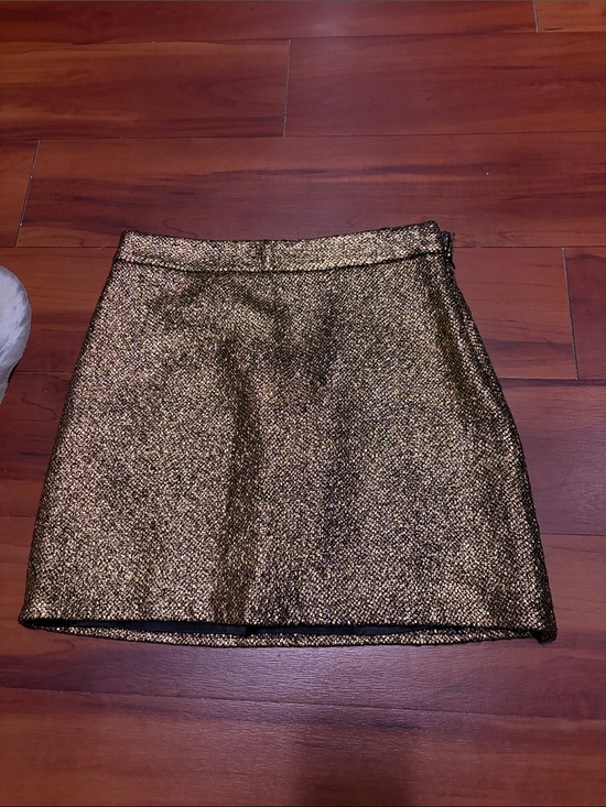 Milly Dresses & Skirts - Milly Metallic Gold Mini Skirt Sz 2